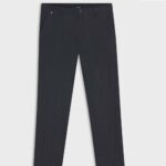 BOSS MEN'S  MODERN-FIT TROUSERS KANE-1 IN BRUSHET TWILL DARK BLUE - Image 3