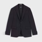 BOSS MEN SLIM-FIT SUIT IN A WOOL BLEND DARK BLUE - Image 5