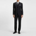 BOSS MEN SLIM-FIT SUIT  IN A WOOL BLEND BLACK