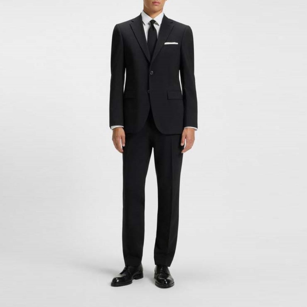 50555287-001-2 BOSS MEN SLIM-FIT SUIT IN A WOOL BLEND BLACK - Image 1