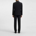 BOSS MEN SLIM-FIT SUIT  IN A WOOL BLEND BLACK - Image 2