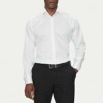 KARL LAGERFELD MEN'S SHIRT MODERN FIT WHITE