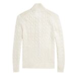 POLO RALPH LAUREN MEN'S SWEATER LONG SLEEVE FULL ZIP ANDROVER CREAM - Image 2