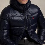POLO RALPH LAUREN MEN'S JACKET THE GORHAM GLOSSED DOWN NAVY BLUE - Image 4