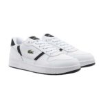 LACOSTE MEN’S SNEAKERS LEATHER T-CLIP SET 225 8 SMA WHITE - Image 3