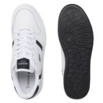 LACOSTE MEN’S SNEAKERS LEATHER T-CLIP SET 225 8 SMA WHITE - Image 5
