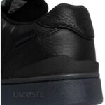 LACOSTE MEN’S SNEAKERS LEATHER T-CLIP SHIELD 225 1 SMA BLACK - Image 5