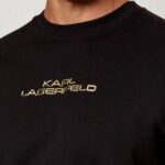 KARL LAGERFELD MEN'S T-SHIRT CREWNECK BLACK - Image 3
