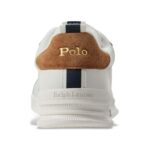 POLO RALPH LAUREN MEN'S SNEAKERS LOW TOP LACE WHITE-TEAK-NAVY - Image 3