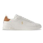 POLO RALPH LAUREN MEN'S SNEAKERS LOW TOP LACE WHITE-TEAK-NAVY