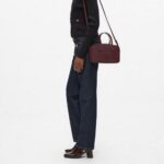 KARL LAGERFELD WOMEN'S K/ROCKY BAULETTO GRAINY WINDSOR BURGUNDY - Image 5