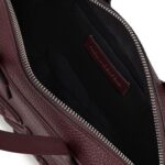 KARL LAGERFELD WOMEN'S K/ROCKY BAULETTO GRAINY WINDSOR BURGUNDY - Image 3