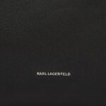 KARL LAGERFELD WOMEN'S K/ROCKY MARAIS MD TOTE BLACK-NICKEL - Image 4