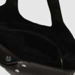 KARL LAGERFELD WOMEN'S K/ROCKY MARAIS MD TOTE BLACK-NICKEL - Image 3