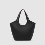 KARL LAGERFELD WOMEN'S K/ROCKY MARAIS MD TOTE BLACK-NICKEL - Image 2