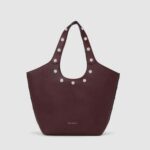 KARL LAGERFELD WOMEN'S K/ROCKY MARAIS MD TOTE WINDSOR BURGUNDY