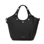 KARL LAGERFELD WOMEN'S K/ROCKY MARAIS SM TOTE BLACK-NICKEL