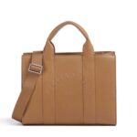 KARL LAGERFELD WOMEN'S K/RSG PEBBLE SQUARE MED TOTE CARAMEL