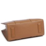 KARL LAGERFELD WOMEN'S K/RSG PEBBLE SQUARE MED TOTE CARAMEL - Image 4