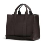 KARL LAGERFELD WOMEN'S K/RSG PEBBLE SQUARE MED TOTE TOBACCO - Image 2