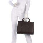 KARL LAGERFELD WOMEN'S K/RSG PEBBLE SQUARE MED TOTE TOBACCO - Image 5