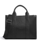 KARL LAGERFELD WOMEN'S K/RSG PEBBLE SQUARE MED TOTE BLACK