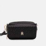 TOMMY HILFIGER WOMAN'S TH ICON CAMERA BAG MONO BLACK