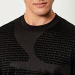 EMPORIO ARMANI EA7 MEN'S T-SHIRT REGULAR FIT "ASV" BLACK - Image 4