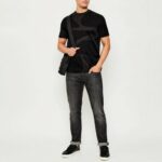 EMPORIO ARMANI EA7 MEN'S T-SHIRT REGULAR FIT "ASV" BLACK - Image 3