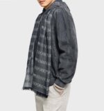 EMPORIO ARMANI MEN'S SCARFS WOOL NAVY BLUE FANCY - Image 2