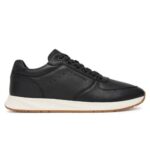 TOMMY HILFIGER MEN'S SNEAKERS PREMIOUM LEATHER HYBRID BLACK