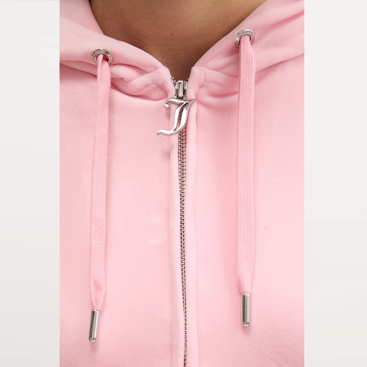 JUICY COUTURE MADISON HOODIE WITH JUICY LOGO PINK - Image 2