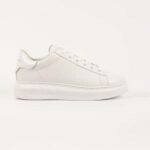 KARL LAGERFELD MEN'S SNEAKERS KAPRI EMBOSS REPEAT LO LACE WHITE