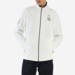 LA MARTINA MEN'S GUARDS LINE MEN'S HIGH-NECK ZIP-UP SWEATSHIRT-BALLIO WHITE