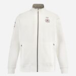 LA MARTINA MEN'S GUARDS LINE MEN'S HIGH-NECK ZIP-UP SWEATSHIRT-BALLIO WHITE - Image 4