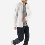 LA MARTINA MEN'S GUARDS LINE MEN'S HIGH-NECK ZIP-UP SWEATSHIRT-BALLIO WHITE - Image 3