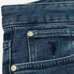 TRUSSARDI MEN'S JEAN'S 5 POCKET 370 CLOSE BLUE DENIM - Image 3