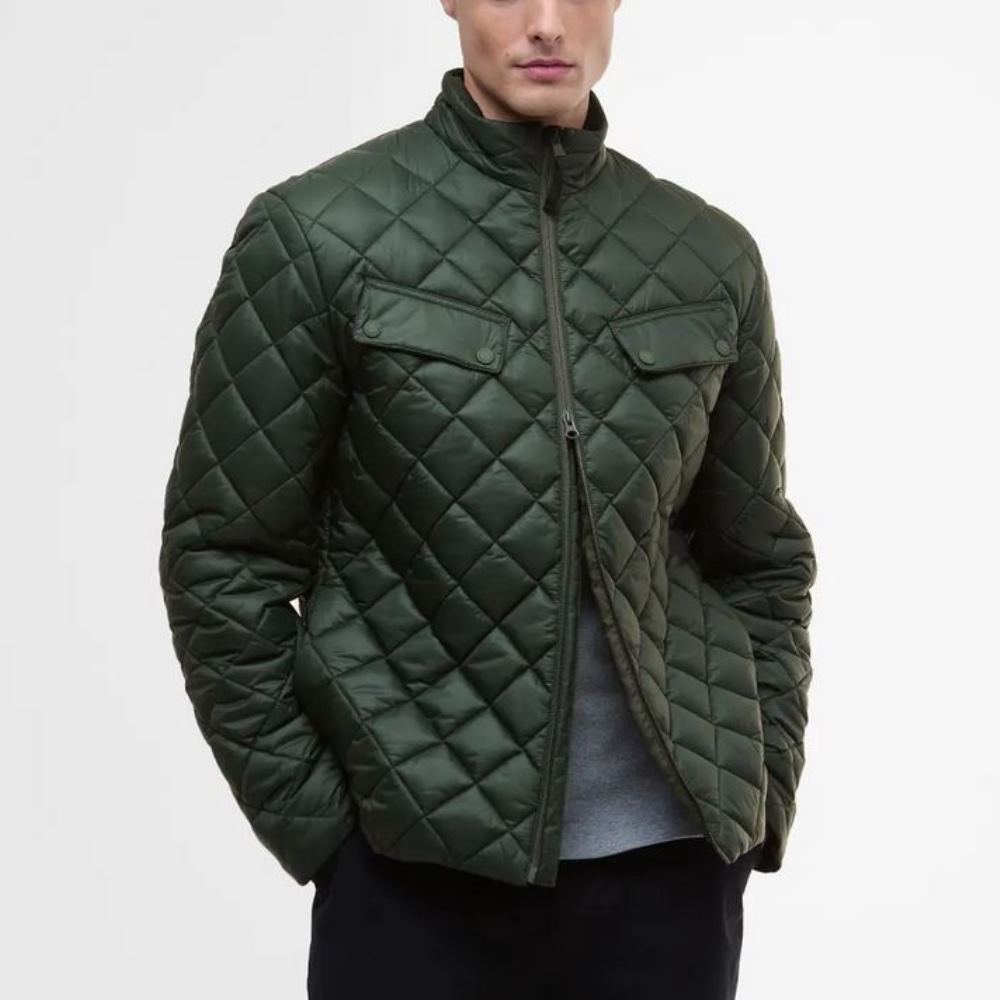 MQU1824SG71-1 BARBOUR MEN ARIEL BOX QUILTED JACKET SAGE - Image 1