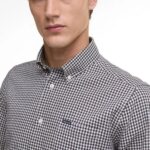 BARBOUR MEN'S PADSHAW TAILORED LONG-SLEEVED SHIRT DARK OAK - Image 3