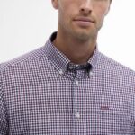 BARBOUR MEN'S PADSHAW TAILORED LONG-SLEEVED SHIRT RICH RED - Image 3