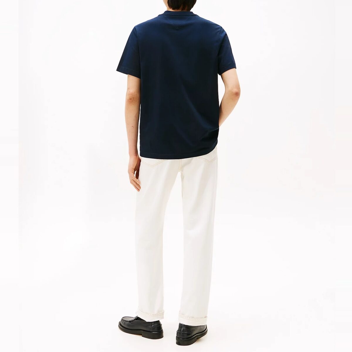 TOMMY HILFIGER MEN RUBBERISED CREST JERSEY T-SHIRT DESERT SKY - Image 4