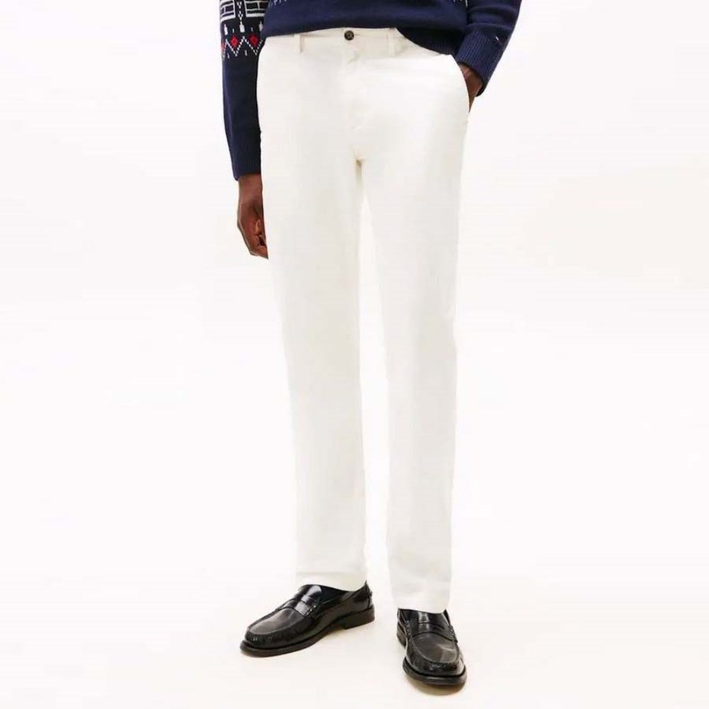 MW0MW40267- YA8-3 TOMMY HILFIGER MEN'S DENTON PD CORDUROY IVORY SILK - Image 1