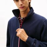 TOMMY HILFIGER MEN SIGNATURE TAPE ZIP-THRU JUMPER DESERT SKY - Image 2