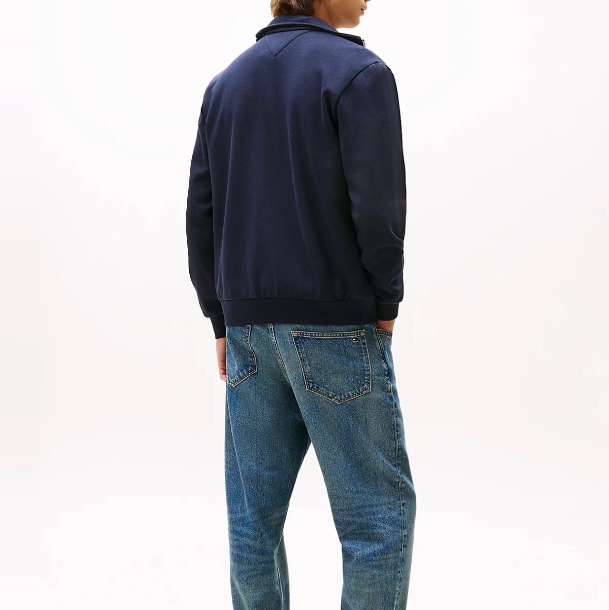 TOMMY HILFIGER MEN SIGNATURE TAPE ZIP-THRU JUMPER DESERT SKY - Image 4