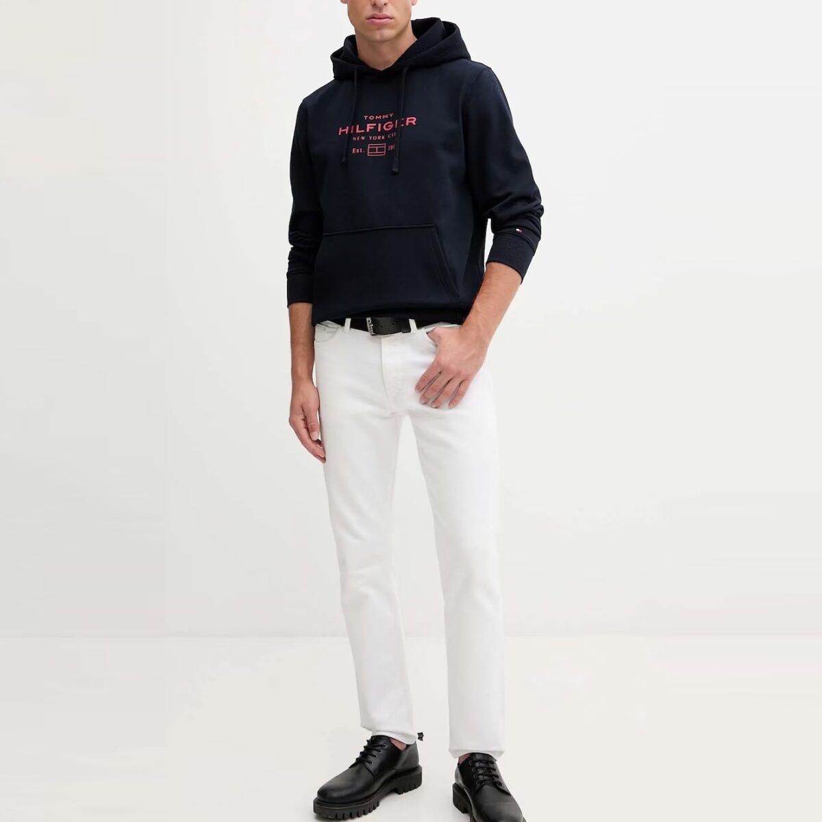 TOMMY HILFIGER MAN OVAL GRAPHIC HOODIE DESERT SKY - Image 4