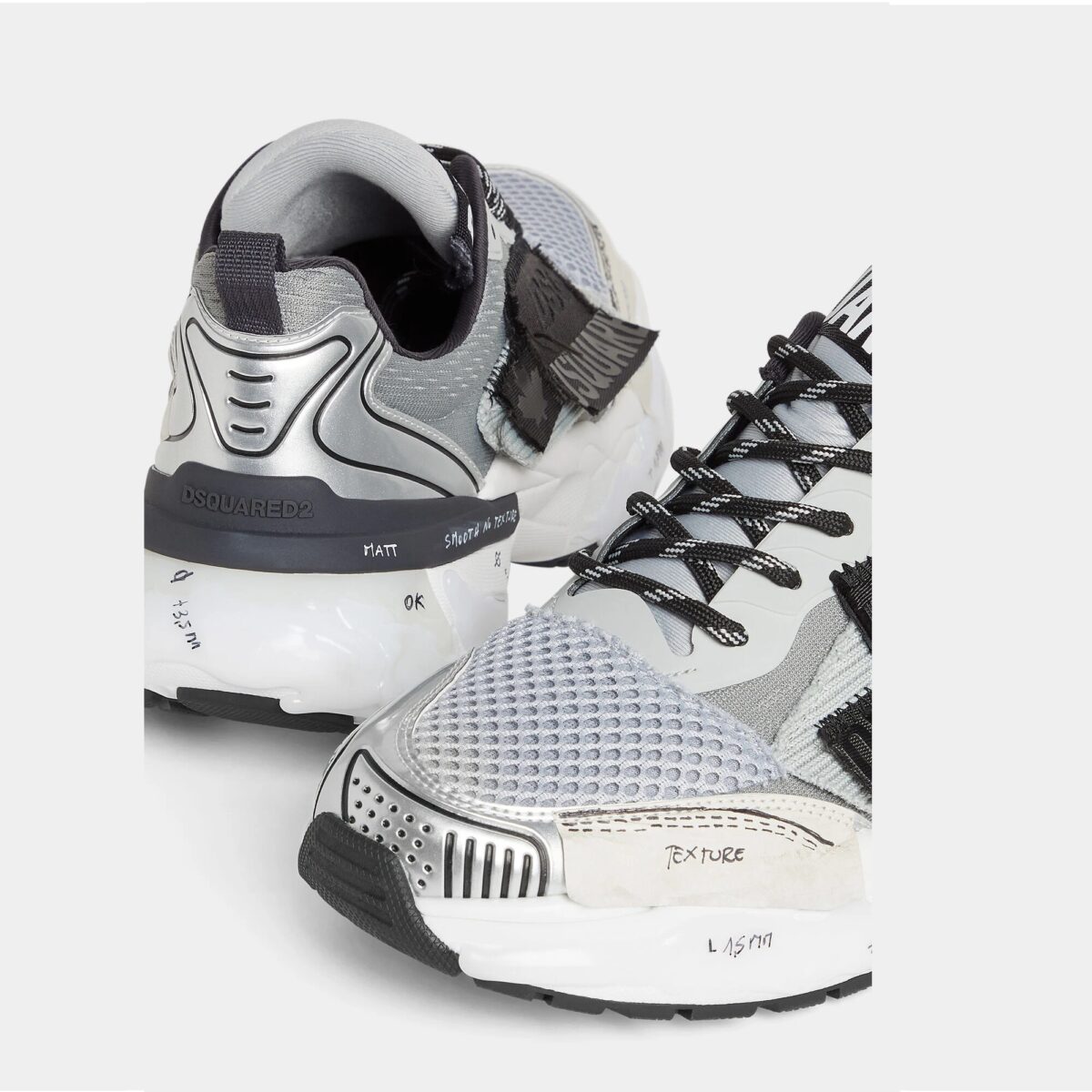 DSQUARED2 MEN'S FASTER SNEAKERS MULTICOLOR - Image 2