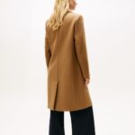 TOMMY HILFIGER WOMEN'S CLASSIC SB WOOL REG COAT LIGHT SEPIA BROWN - Image 2