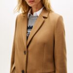 TOMMY HILFIGER WOMEN'S CLASSIC SB WOOL REG COAT LIGHT SEPIA BROWN - Image 3