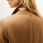 TOMMY HILFIGER WOMEN'S CLASSIC SB WOOL REG COAT LIGHT SEPIA BROWN - Image 4