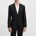 HUGO ARTI-HESTEN253X EXTRA SLIM FIT SUIT BLACK - Image 3
